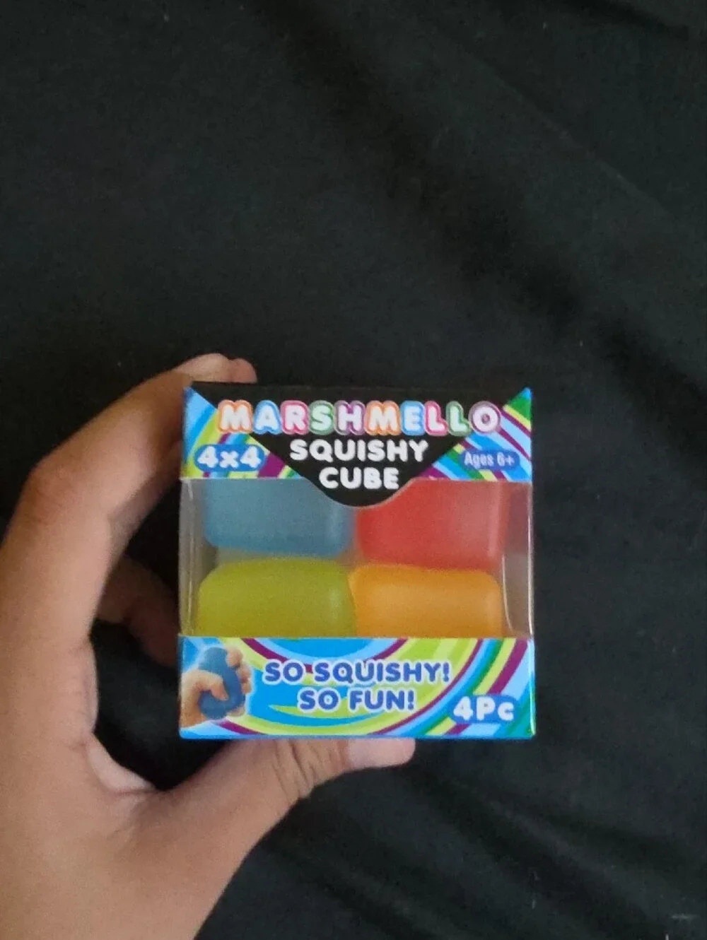 Assorted Squishy Sensory Toys - Pink, Purple, Blue, Green